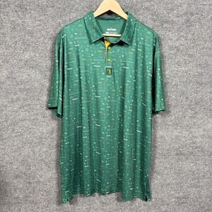 Bogey Bros Mens Size XXL Polo Shirt Peasant Green Golf Collared Activewear